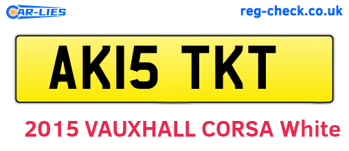 AK15TKT are the vehicle registration plates.