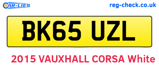 BK65UZL are the vehicle registration plates.