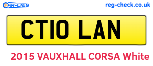 CT10LAN are the vehicle registration plates.