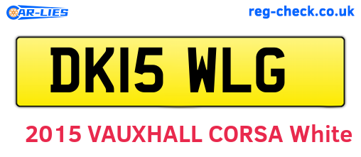 DK15WLG are the vehicle registration plates.
