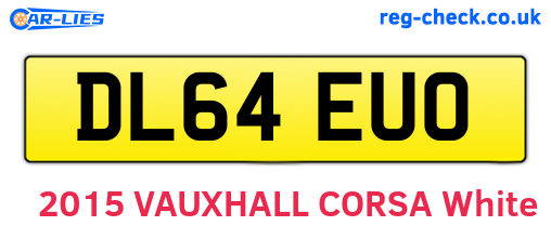 DL64EUO are the vehicle registration plates.