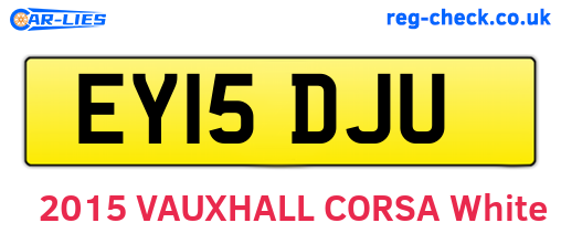 EY15DJU are the vehicle registration plates.