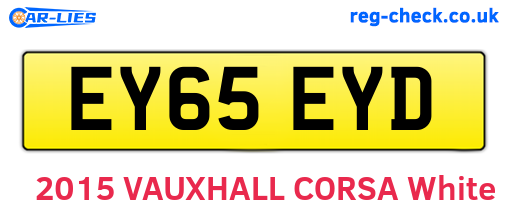 EY65EYD are the vehicle registration plates.