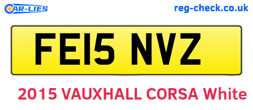 FE15NVZ are the vehicle registration plates.