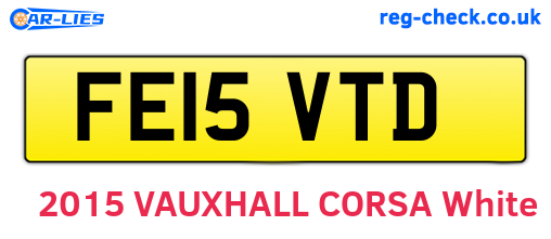 FE15VTD are the vehicle registration plates.