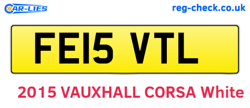 FE15VTL are the vehicle registration plates.
