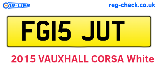 FG15JUT are the vehicle registration plates.