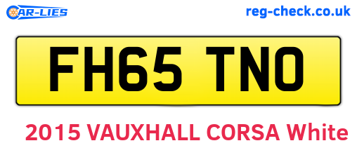 FH65TNO are the vehicle registration plates.
