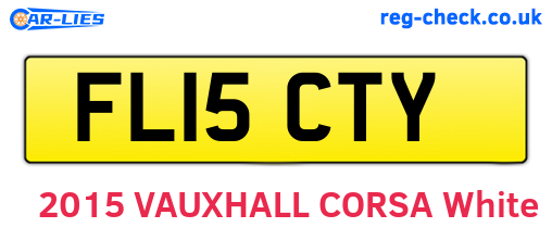 FL15CTY are the vehicle registration plates.