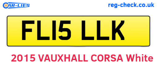 FL15LLK are the vehicle registration plates.