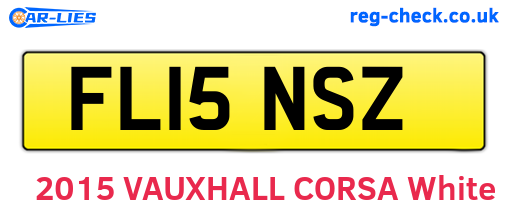 FL15NSZ are the vehicle registration plates.