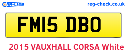 FM15DBO are the vehicle registration plates.