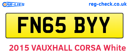 FN65BYY are the vehicle registration plates.