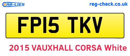FP15TKV are the vehicle registration plates.