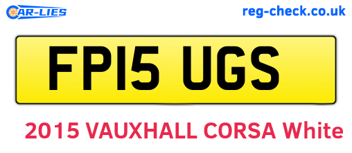 FP15UGS are the vehicle registration plates.