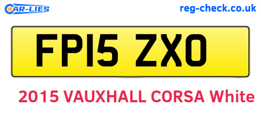 FP15ZXO are the vehicle registration plates.