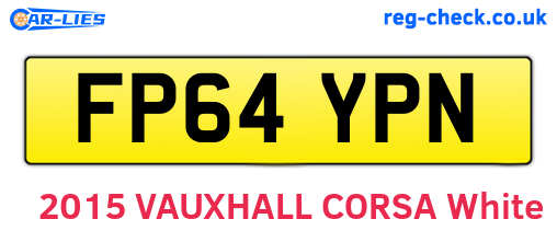 FP64YPN are the vehicle registration plates.