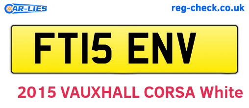 FT15ENV are the vehicle registration plates.