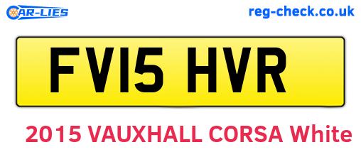 FV15HVR are the vehicle registration plates.