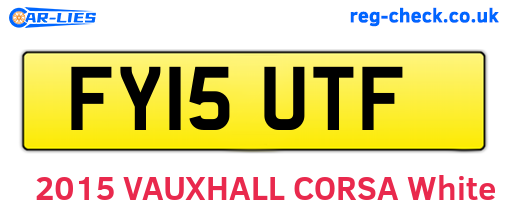 FY15UTF are the vehicle registration plates.
