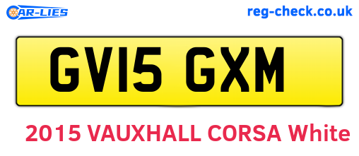 GV15GXM are the vehicle registration plates.