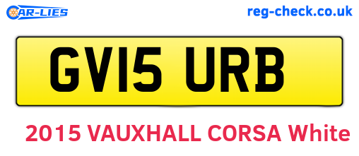 GV15URB are the vehicle registration plates.