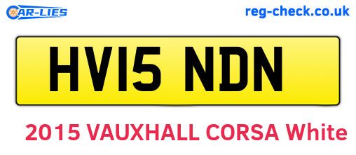 HV15NDN are the vehicle registration plates.