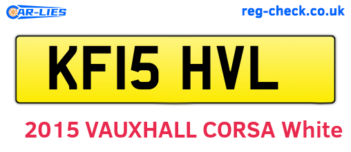 KF15HVL are the vehicle registration plates.
