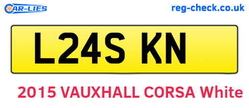 L24SKN are the vehicle registration plates.