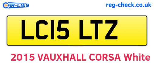 LC15LTZ are the vehicle registration plates.