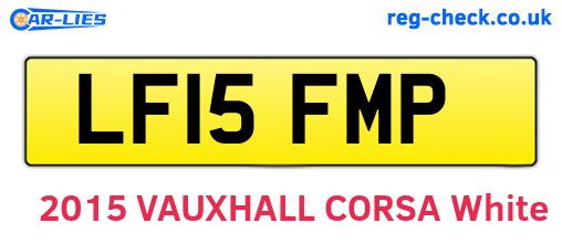 LF15FMP are the vehicle registration plates.
