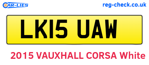 LK15UAW are the vehicle registration plates.