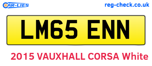 LM65ENN are the vehicle registration plates.