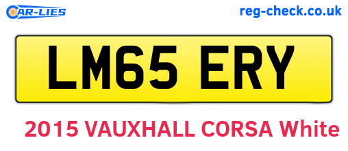 LM65ERY are the vehicle registration plates.