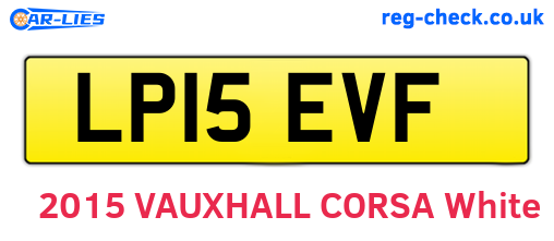LP15EVF are the vehicle registration plates.