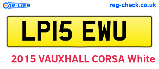 LP15EWU are the vehicle registration plates.