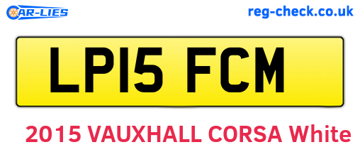 LP15FCM are the vehicle registration plates.