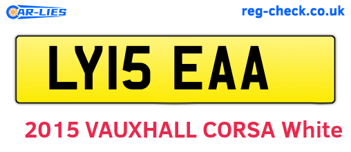 LY15EAA are the vehicle registration plates.