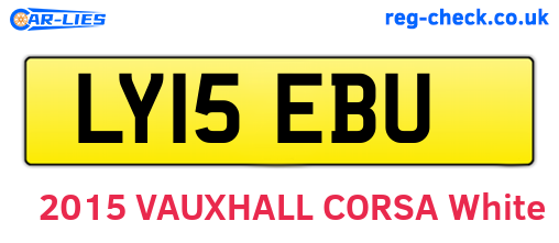 LY15EBU are the vehicle registration plates.