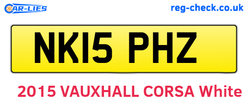 NK15PHZ are the vehicle registration plates.
