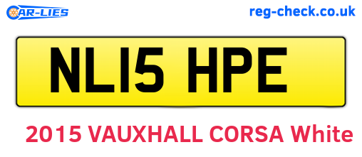 NL15HPE are the vehicle registration plates.