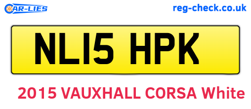 NL15HPK are the vehicle registration plates.