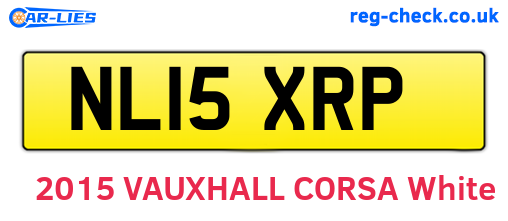 NL15XRP are the vehicle registration plates.
