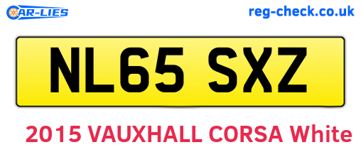 NL65SXZ are the vehicle registration plates.