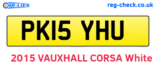 PK15YHU are the vehicle registration plates.