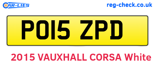 PO15ZPD are the vehicle registration plates.