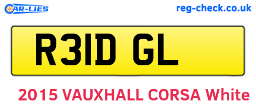 R31DGL are the vehicle registration plates.