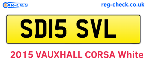 SD15SVL are the vehicle registration plates.