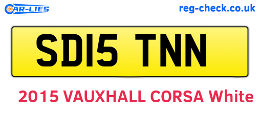 SD15TNN are the vehicle registration plates.