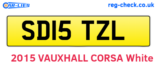 SD15TZL are the vehicle registration plates.